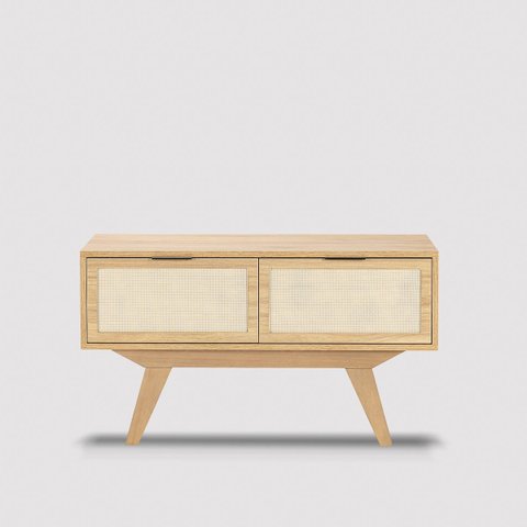 Rack Alia 2 Portas 90 Cm Tauari - Telinha Rattan
