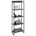 Ver imagem 1 de Estante Livreiro Multiuso Dynamica Industrial 60cm 5 Prateleiras C08 Carvalho Dark - Mpozenato