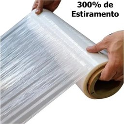 Filme Strech Tubo Rolo 500X25 Paletização Carga Transparente - 2