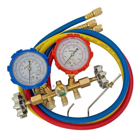 Manifold 1/4 com Mangueira 90cm R410 Suryha 80150.033