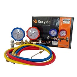 Manifold 1/4 com Mangueira 90cm R410 Suryha 80150.033 - 3