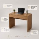 Ver imagem 3 de Escrivaninha para Computador Office Escriba - Freijo
