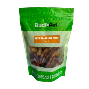 Petisco Mini Pé de Galinha Budopet para Cães e Gatos - 15 Un