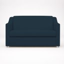 Ver imagem 4 de Kit Namoradeira + 4 Poltronas Decorativas para Sala Mila Suede Cores Pé de Plastico Cromado
