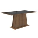Ver imagem 6 de Conjunto Sala de Jantar Tampo de Vidro 6 Cadeiras Rustic/Preto/Oxford Tulipa Madesa