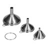 Funil Dosador Pequeno Inox Kit 3 Tamanhos - 1