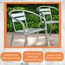 Ver imagem 7 de Kit 4 Cadeiras Alumínio Área Externa Varanda Jardim Jogo Cadeira Leve Resistente Área Externa