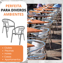 Ver imagem 3 de Kit 4 Cadeiras Alumínio Área Externa Varanda Jardim Jogo Cadeira Leve Resistente Área Externa