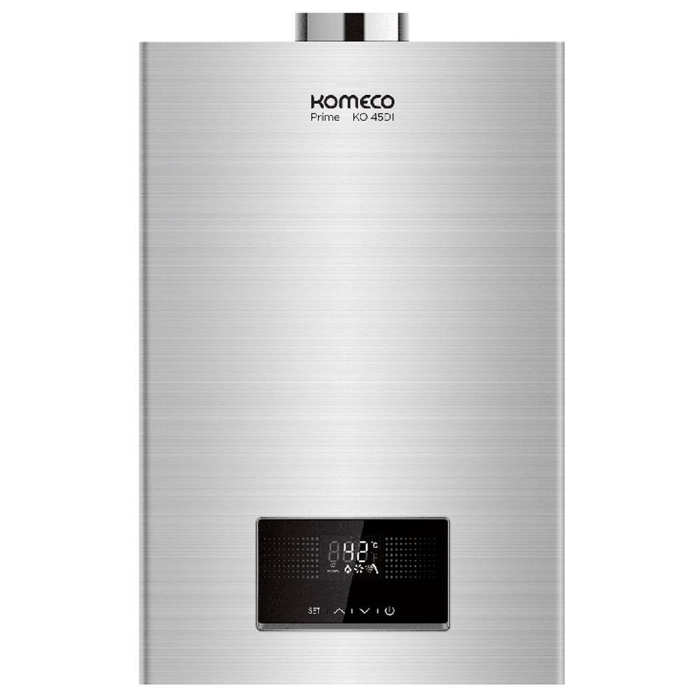 Aquecedor de Água A Gás Komeco KO 45DI Prime (Wi-fi) GN (Gás Natural) de Inox