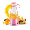 Ver imagem 2 de Mini Liquidificador 380ml Usb Rosa Portátil com 6 Lâminas
