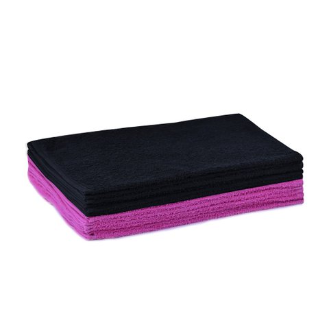 Kit 12 Toalhas Manicure Perfeito Estilo Pink e Preto