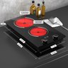 Gtkzw Cooktop Elétrico 12" 110v com 2 Queimadores e Controle por Botão - 3