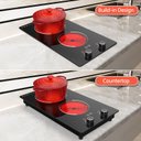 Ver imagem 4 de Gtkzw Cooktop Elétrico 12" 110v com 2 Queimadores e Controle por Botão