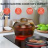 Gtkzw Cooktop Elétrico 12" 110v com 2 Queimadores e Controle por Botão - 6