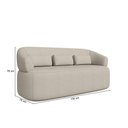 Ver imagem 3 de Conjunto Poltrona e Sofá Living Orgânico Duomo 1,30m Boucle Just Time