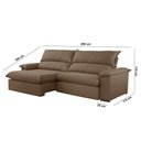 Ver imagem 6 de Sofá Filadélfia Veludo 2 Módulos 120cm B25cm Meu Sofá Online