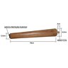 Kit de 4 Pé Palito 75cm Imbuia Marrom Escuro + Chapinha Inclinada Metal - 2
