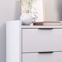 Ver imagem 2 de Mesa de Cabeceira Pés Palito Ape 3 Gavetas Cor Branco - Comprar Moveis em Casa