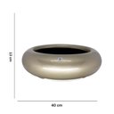 Ver imagem 5 de Bacia Decorativa Redondo Ouro Velho M 13X40 cm - D’Rossi Vaso Bacia