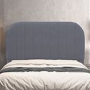 Ver imagem 1 de Cabeceira Cama Box Queen Estofada Orgânica 160cm Alice W01 Suede Cinza - Lyam Decor
