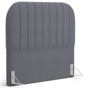Ver imagem 2 de Cabeceira Cama Box Queen Estofada Orgânica 160cm Alice W01 Suede Cinza - Lyam Decor