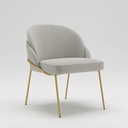 Ver imagem 4 de Cadeira Poltrona Decorativa Nuvem Premium Orgânico:bouclé Cinza