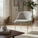 Ver imagem 2 de Cadeira Poltrona Decorativa Nuvem Premium Orgânico:bouclé Cinza