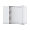 Ver imagem 5 de Armário Aéreo Canto Reto 1 Porta Americana Henn - Branco Hp Fosco