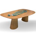 Ver imagem 1 de Mesa Organica Flower 160x90cm em Freijo