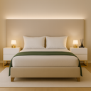 Ver imagem 3 de Kit 2 Mesas de Cabeceira 2 Gavetas Eros 45cm com Pés de Ferro Industrial Design Moderno