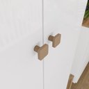 Ver imagem 4 de Guarda Roupa Infantil Ternura 4 Portas e 2 Gavetas Branco/jequitibá - Móveis Henn
