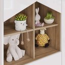 Ver imagem 3 de Guarda Roupa Infantil Ternura 4 Portas e 2 Gavetas Branco/jequitibá - Móveis Henn