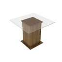 Ver imagem 1 de Mesa Madesa Quadrada com Tampo de Vidro 5332A Rustic Cor:Rustic
