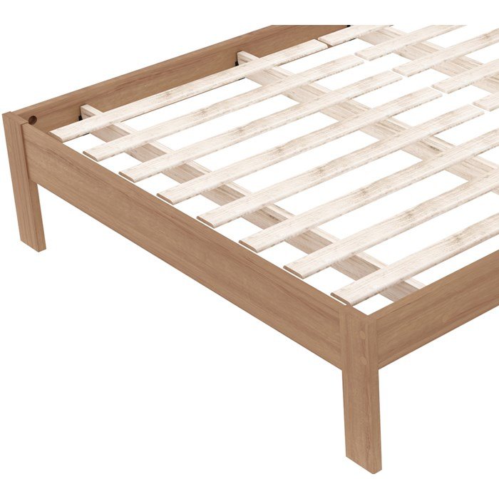 Cama de Casal para Colchão 1,38m Amendoa/branco Cm8005 Tecno Mobili - 7