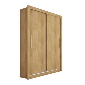 Guarda Roupa Solteiro Grande 2 Portas Marrom Glass Caemmun