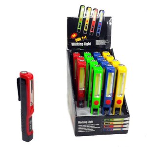Lanterna Vermelho Bastão com Imã 3 Modos de Iluminação Led