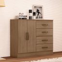 Ver mais imagens de Cômoda Sapateira para Quarto 2 Portas 4 Gavetas Lisa Carvalho Oak