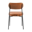 Ver imagem 7 de Kit 2 Cadeiras para Sala de Jantar Couro Sintético Design Aço Carbono Lavinia