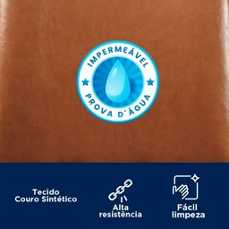 Kit 2 Cadeiras para Sala de Jantar Couro Sintético Design Aço Carbono Lavinia - 10