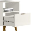 Ver imagem 6 de Kit Arara Closet 2 Gavetas e Mesa de Cabeceira Off White Cristal Dmad