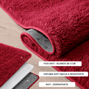 Ver imagem 3 de Tapete Pelo Alto Felpudo Peludo Macio Anti Derrapante Alérgico Rosa Bebê Coração 100 cm Sala Quarto