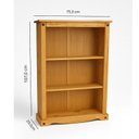 Ver imagem 3 de Estante Baixa com 2 Prateleiras Madeira Maciça Livia