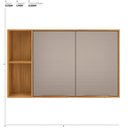 Ver imagem 2 de Armário Aéreo para Cozinha 2 Portas 120cm Plena Amarelo/Cinamon/Nude Prime Tx