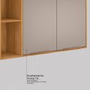 Ver imagem 7 de Armário Aéreo para Cozinha 2 Portas 120cm Plena Amarelo/Cinamon/Nude Prime Tx