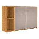 Ver imagem 5 de Armário Aéreo para Cozinha 2 Portas 120cm Plena Amarelo/Cinamon/Nude Prime Tx