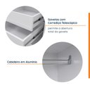 Ver imagem 4 de Guarda Roupa Solteiro 2 Portas Espelhadas Malva CabeCasa MadeiraOriginals