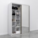 Ver mais imagens de Guarda Roupa Solteiro 2 Portas Espelhadas Malva CabeCasa MadeiraOriginals