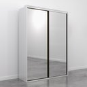 Ver imagem 7 de Guarda Roupa Solteiro 2 Portas Espelhadas Malva CabeCasa MadeiraOriginals