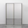 Guarda Roupa Solteiro 2 Portas Espelhadas Malva CabeCasa MadeiraOriginals - 14
