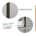 Ver imagem 5 de Guarda Roupa Solteiro 2 Portas Espelhadas Malva CabeCasa MadeiraOriginals